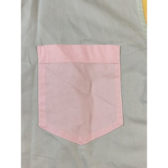 Lands End Colorblock Button-Down Shirt Cotton Spandex Blend Multicolor 90's - XL - Picture 7 of 7